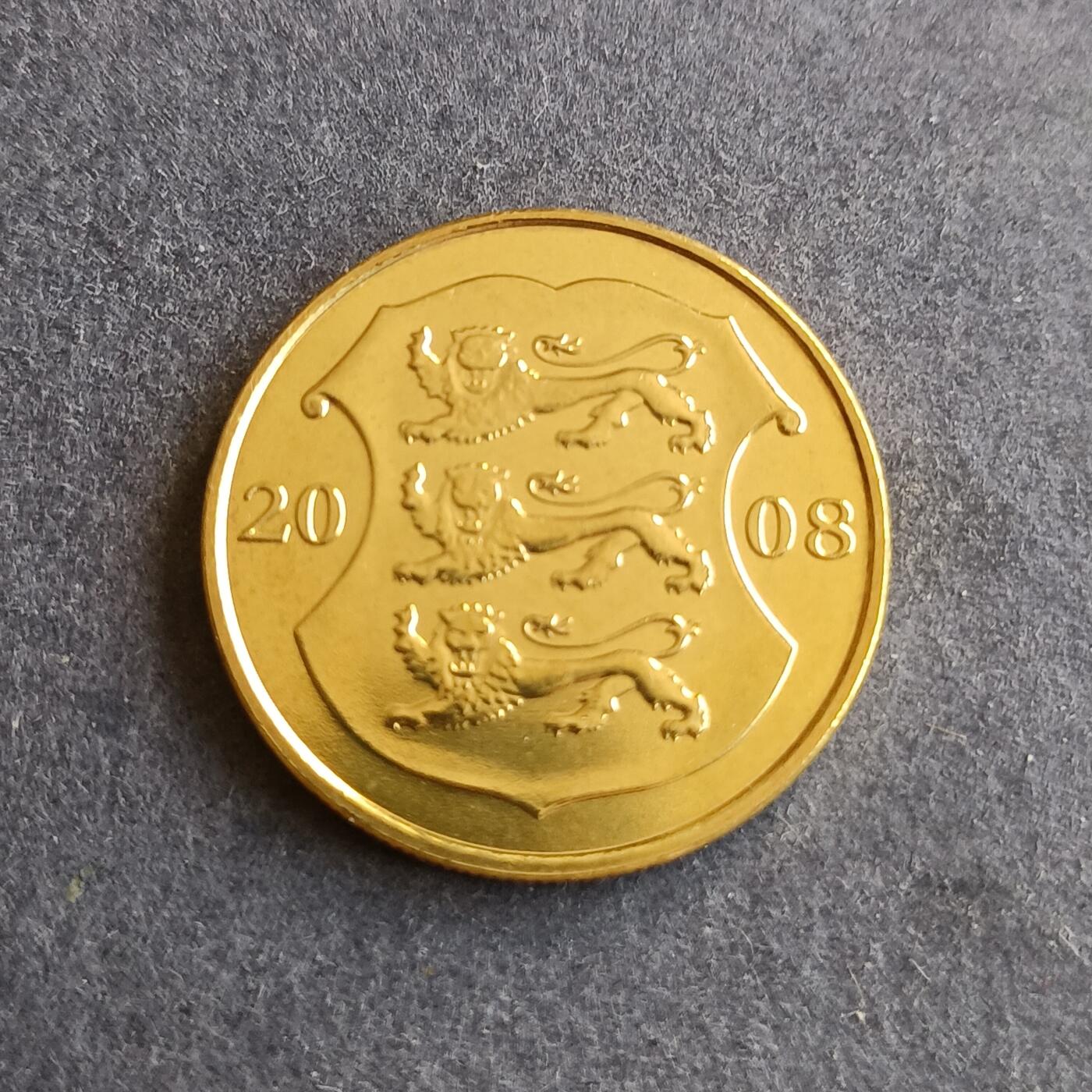 【游宝拍卖】丙午马年第9期 爱沙尼亚2008年1克朗