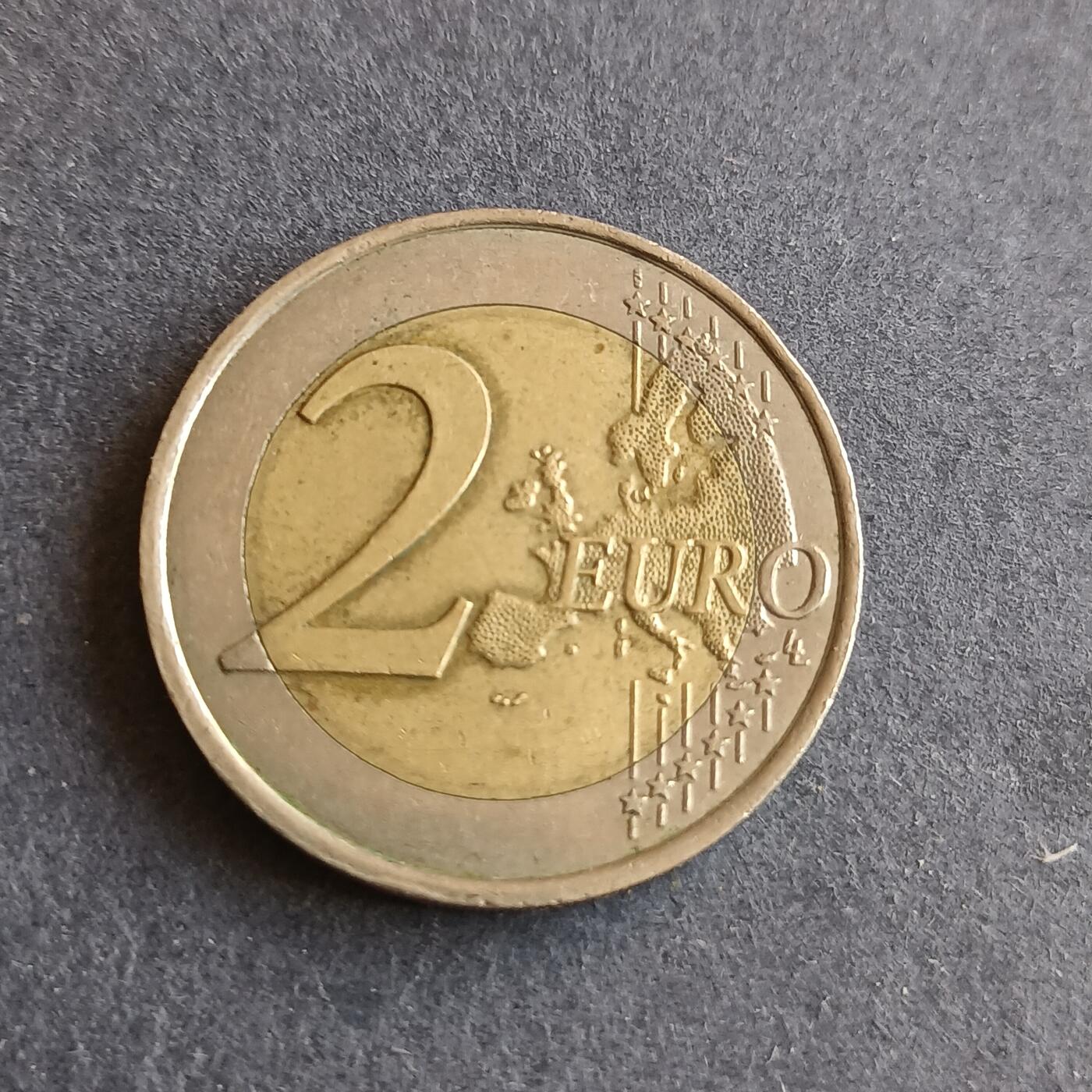 【游宝拍卖】丙午马年第9期 法国2010年2欧元 戴高乐总统纪念币