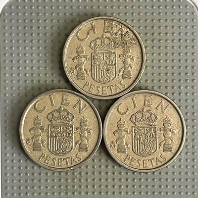 2026年第30场各国散币拍卖（总第180场） - 西班牙100比赛塔3枚