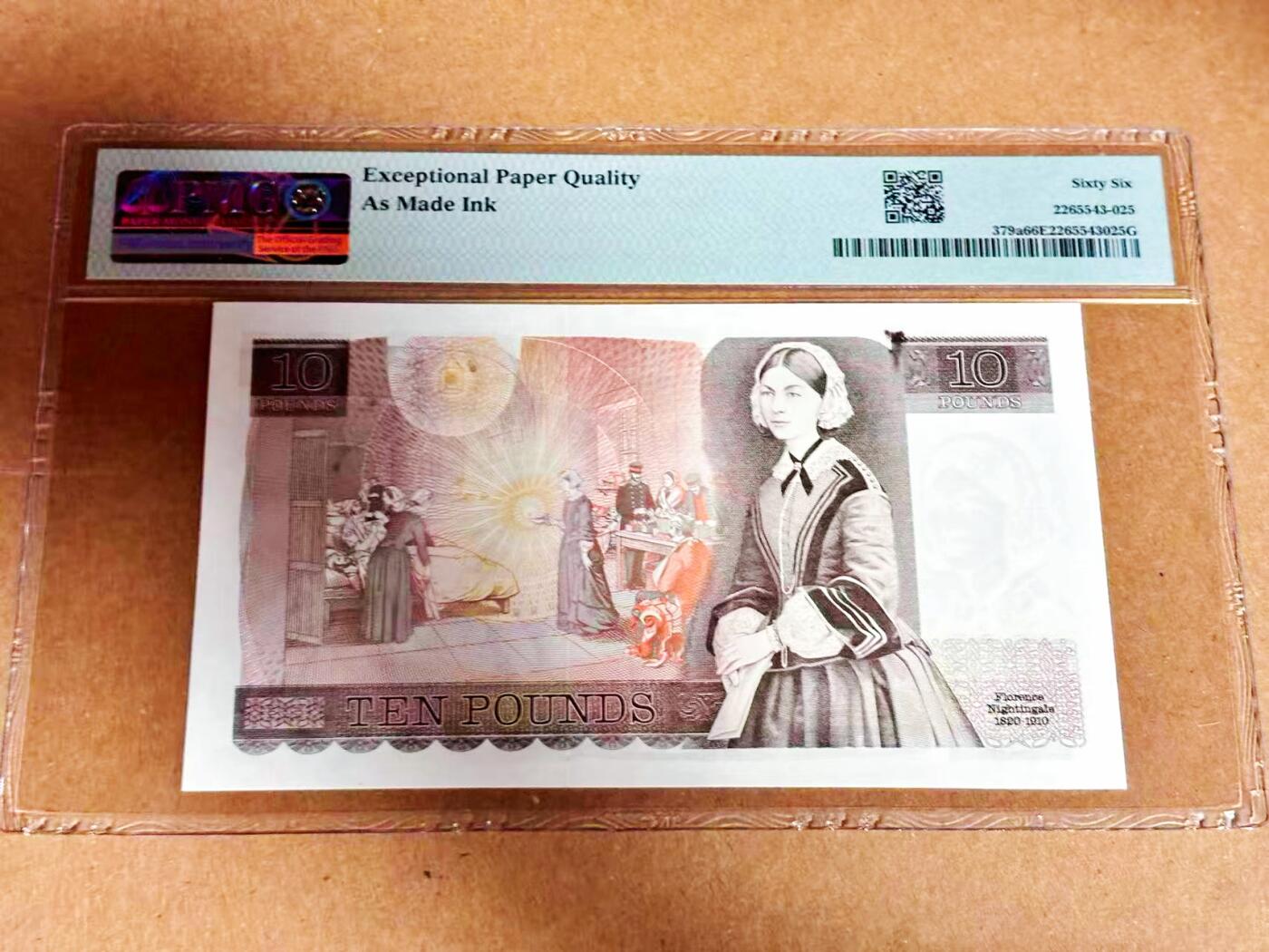 【Blue Auction】世界纸币精拍第792期——18级TOP拍卖/信誉/品质/专业/高效💫 【p379a】英国 1975-80年10镑 PMG66EPQ 