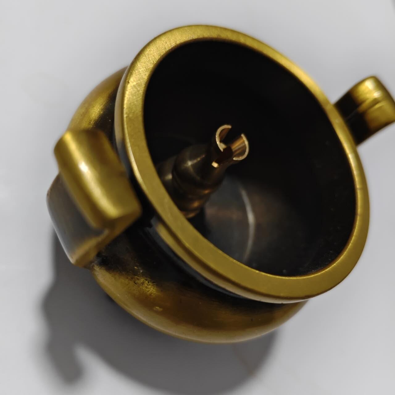 纯铜带耳熏香炉