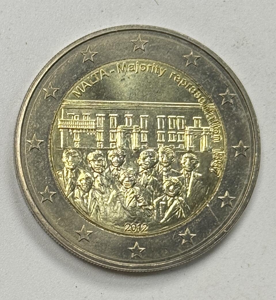 S&S Numismatic世界钱币-拍卖 第122期  马耳他2012年 1887年选举多数代表制 2欧元双色纪念币