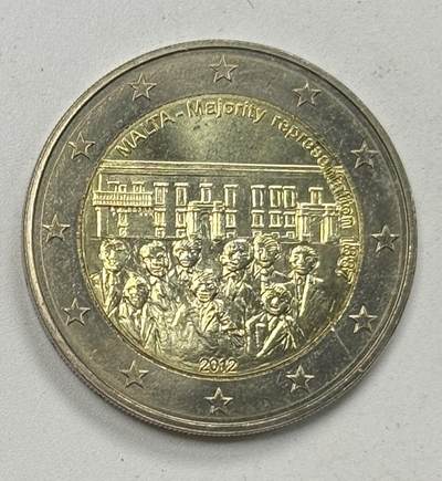 S&S Numismatic世界钱币-拍卖 第122期  - 马耳他2012年 1887年选举多数代表制 2欧元双色纪念币