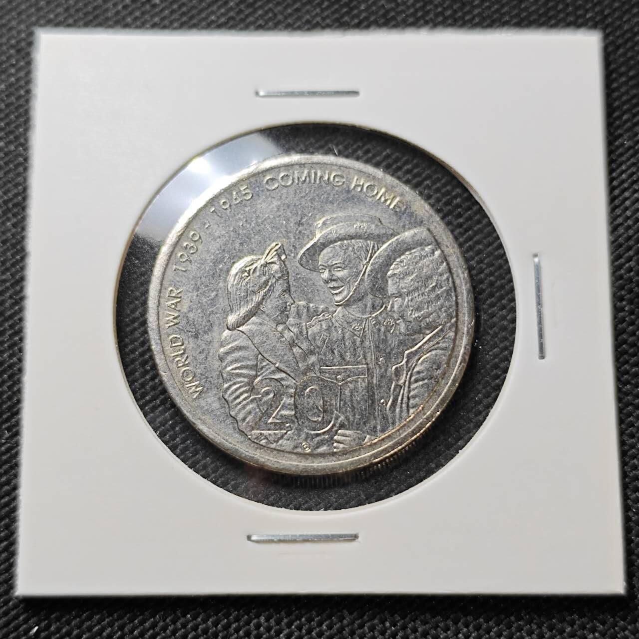 KK钱币收藏小铺   第404期 2月预留时间 周末发货  澳大利亚20分纪念币