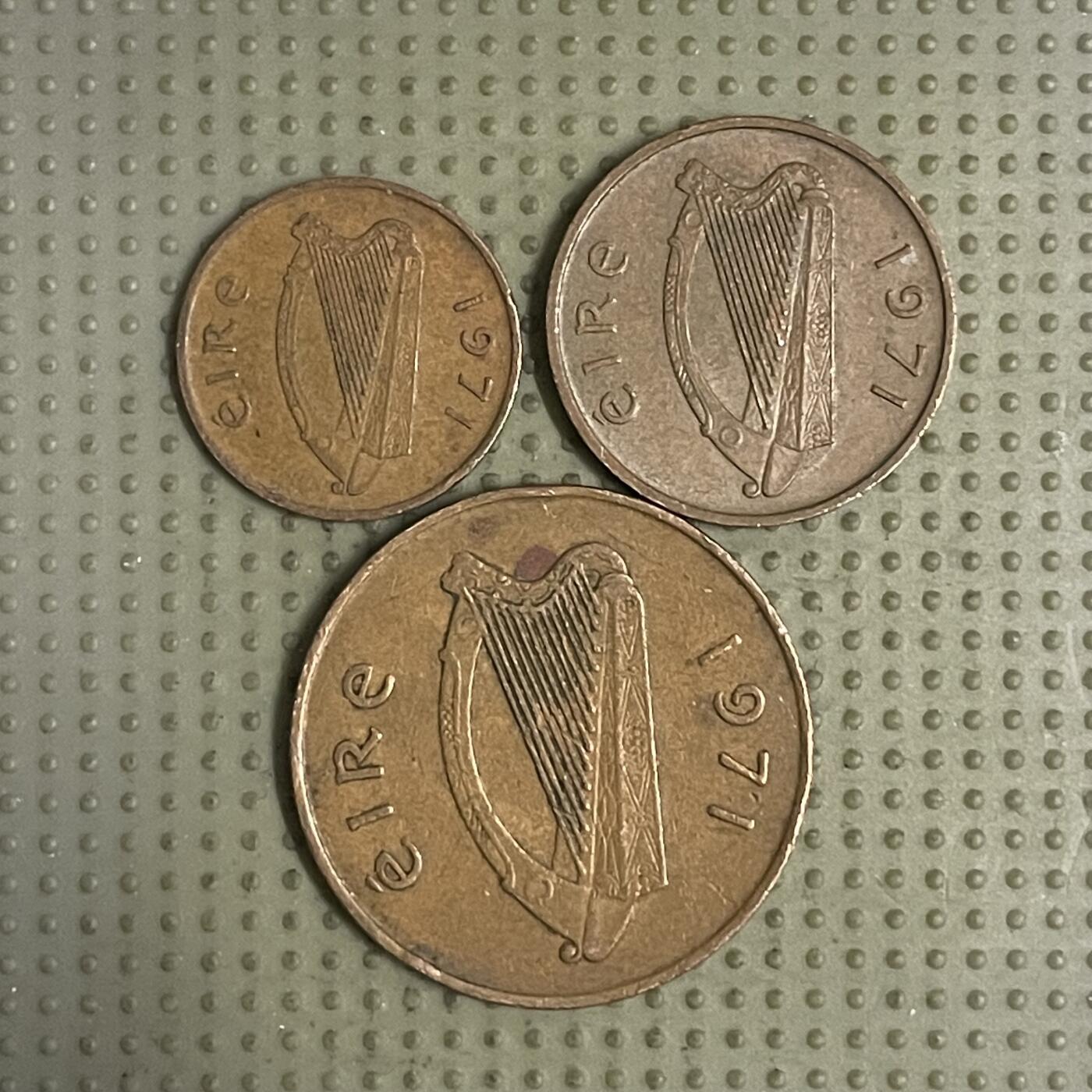 2026年第30场各国散币拍卖（总第180场） 爱尔兰1971年3枚