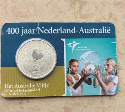 昊象达收藏银币拍卖第四场 - 原包装 荷兰2006年澳大利亚发现400周年纪念5欧元银币  11.9g 925s