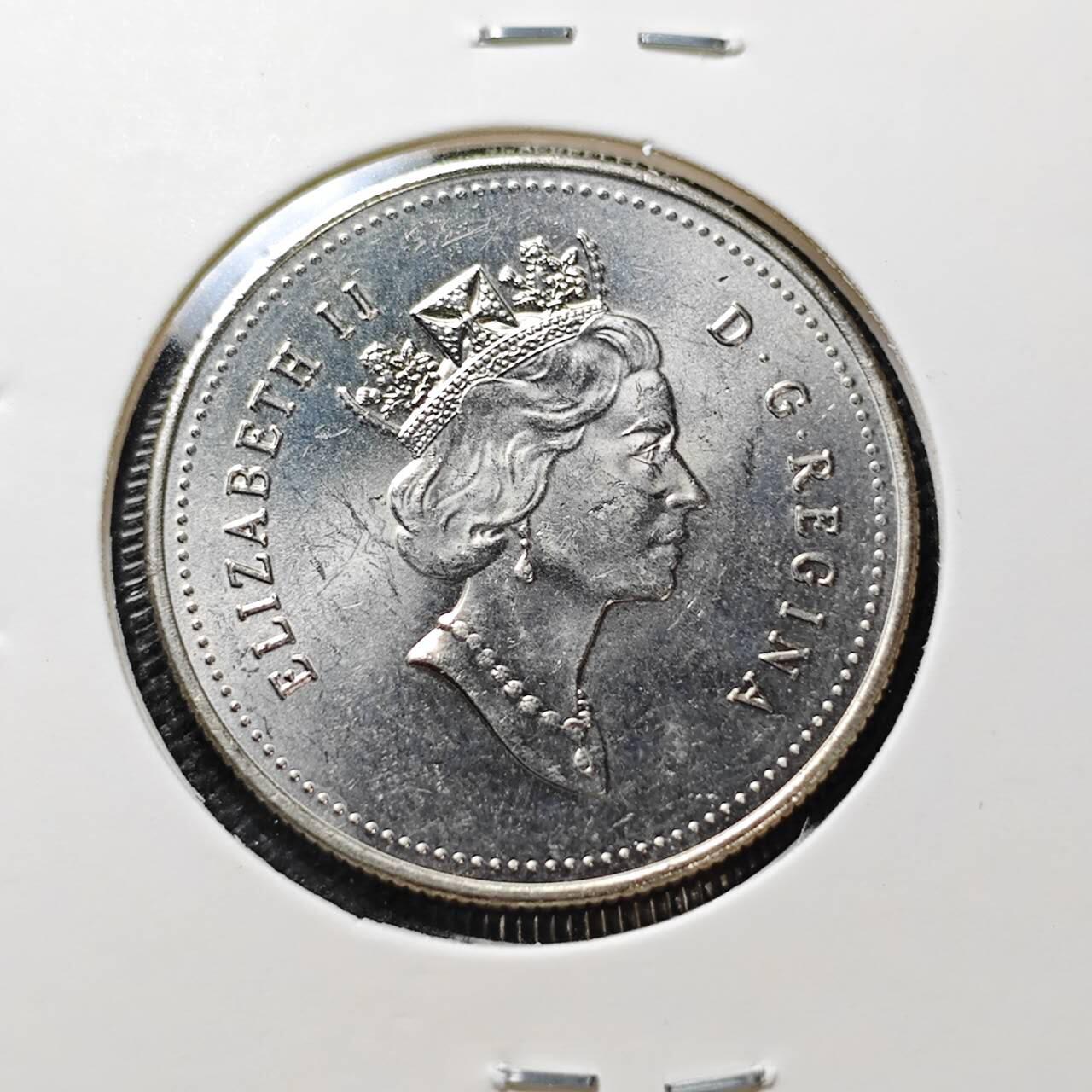 KK钱币收藏小铺   第404期 2月预留时间 周末发货  1996加拿大50分