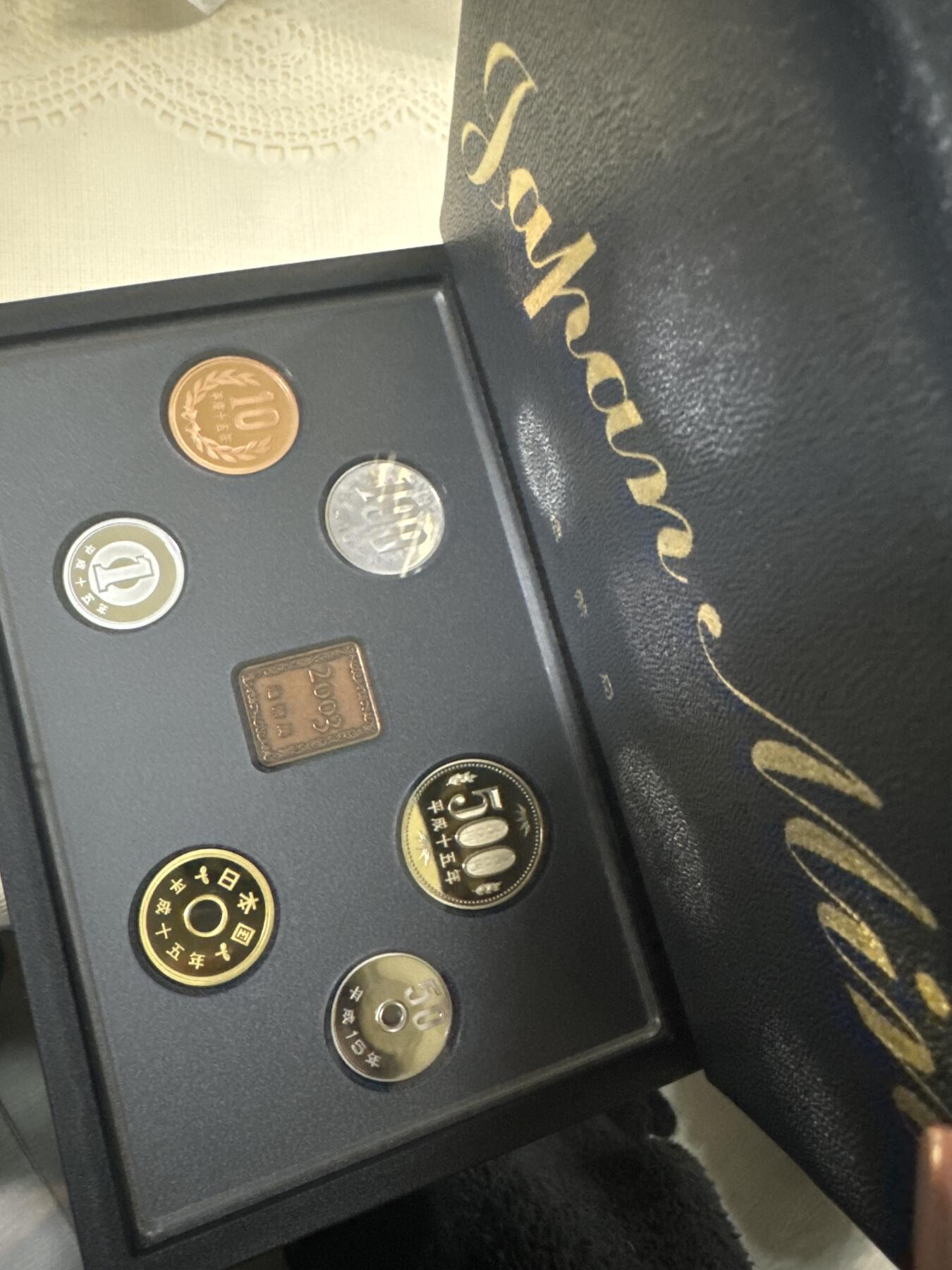 日本各大系列银币 日本大藏省造币局 proof精制套币 2003