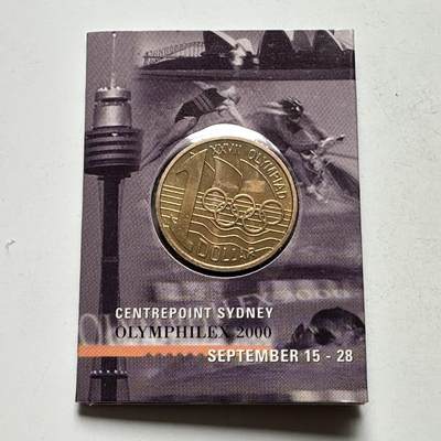 🌹外币初藏🌹🐯2026年第26场  各国纪念币专场 每周二四六晚8️⃣点 接代拍 - 澳大利亚 2000年 悉尼奥运会会标 1元纪念币 原装卡