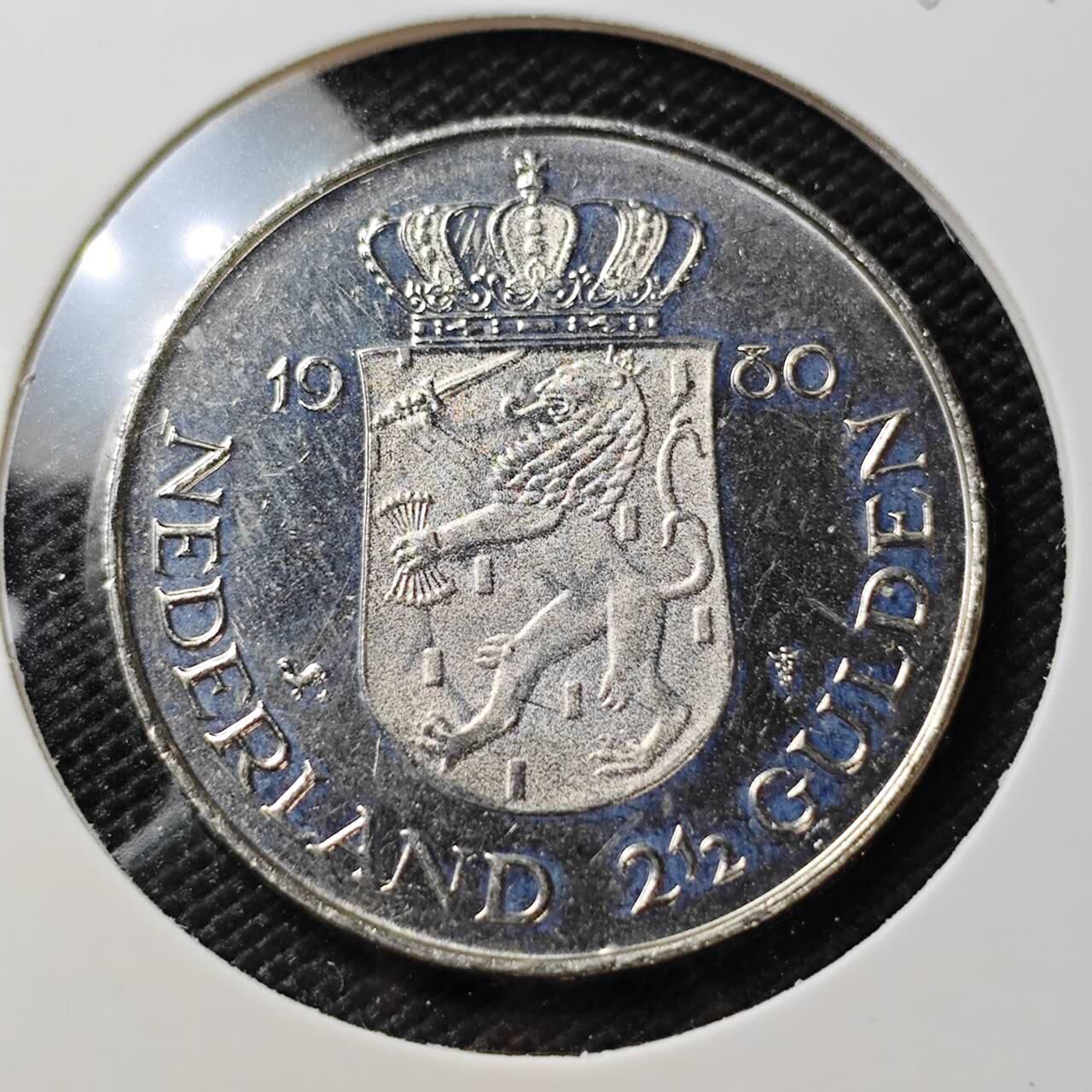 KK钱币收藏小铺   第404期 2月预留时间 周末发货  荷兰2.5盾纪念币