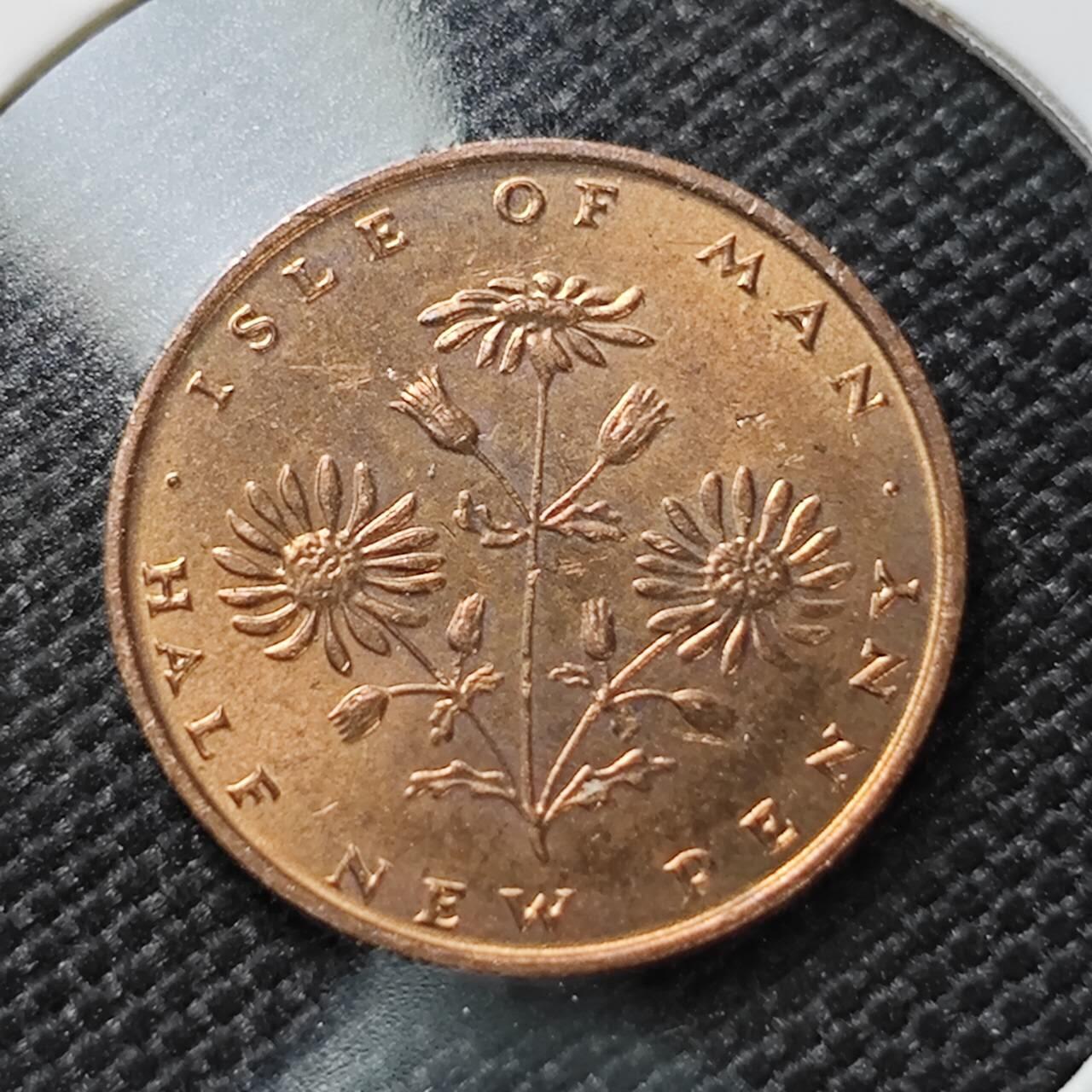 KK钱币收藏小铺   第404期 2月预留时间 周末发货  马恩岛1/2便士铜币