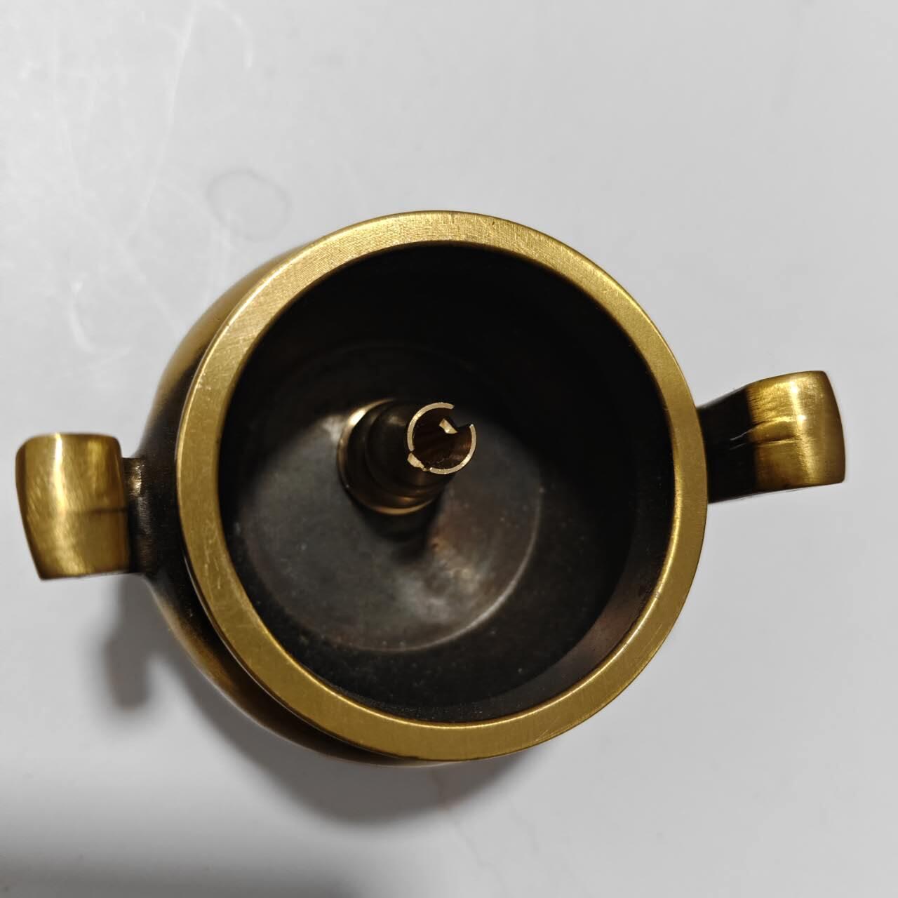 纯铜带耳熏香炉