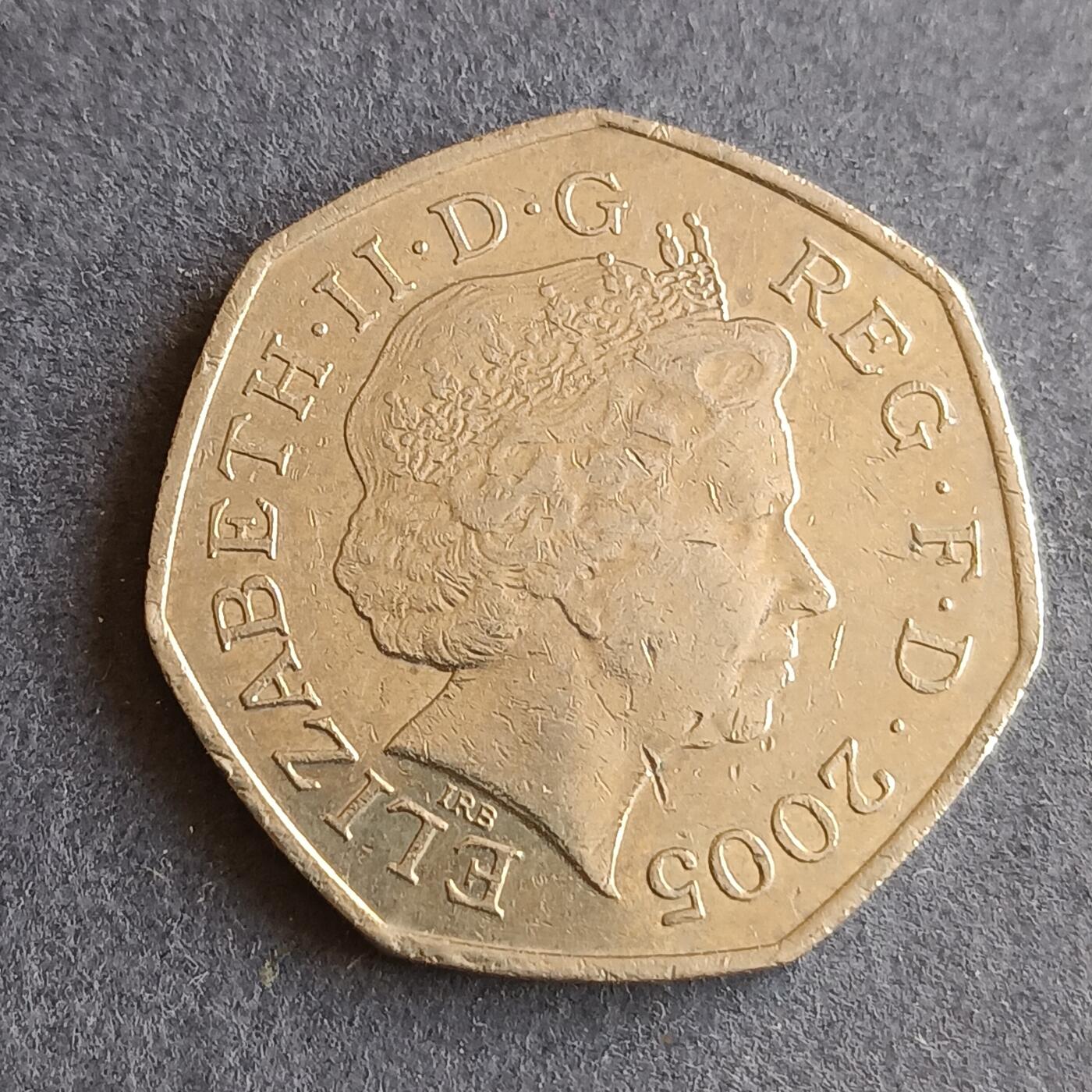 【游宝拍卖】丙午马年第9期 英国2005年50便士纪念币