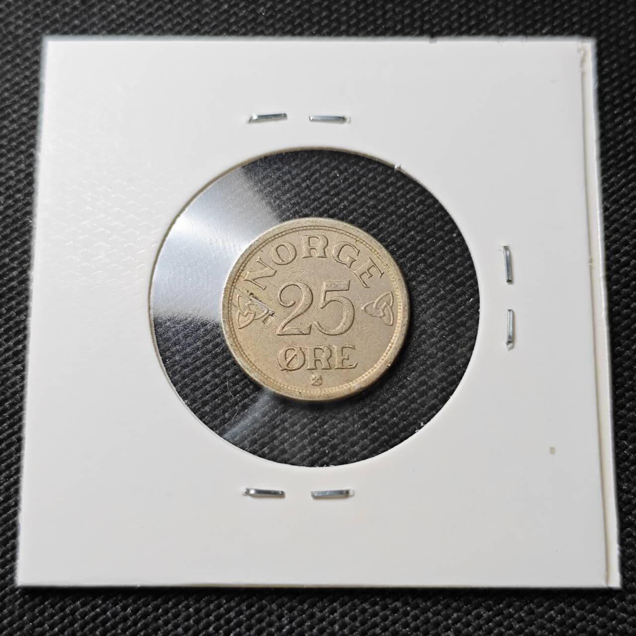 KK钱币收藏小铺   第404期 2月预留时间 周末发货  1952挪威25欧尔