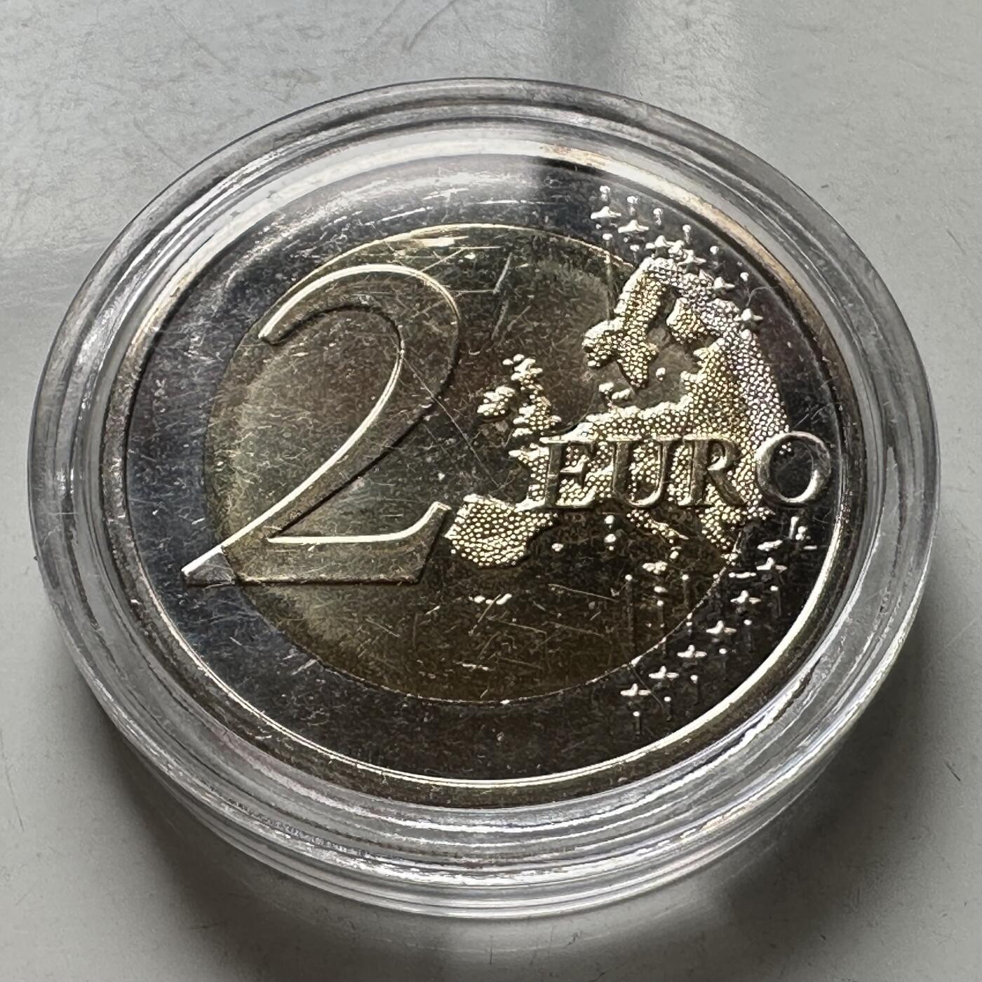 🌹外币初藏🌹🐯2026年第26场  各国纪念币专场 每周二四六晚8️⃣点 接代拍 斯洛文尼亚 2015年 埃莫纳建城2000周年纪念 2欧元双色纪念币 