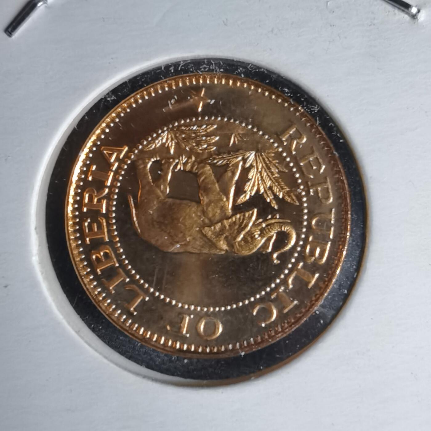 沼泽如烟--第1016场 利比里亚1978年1分精制币