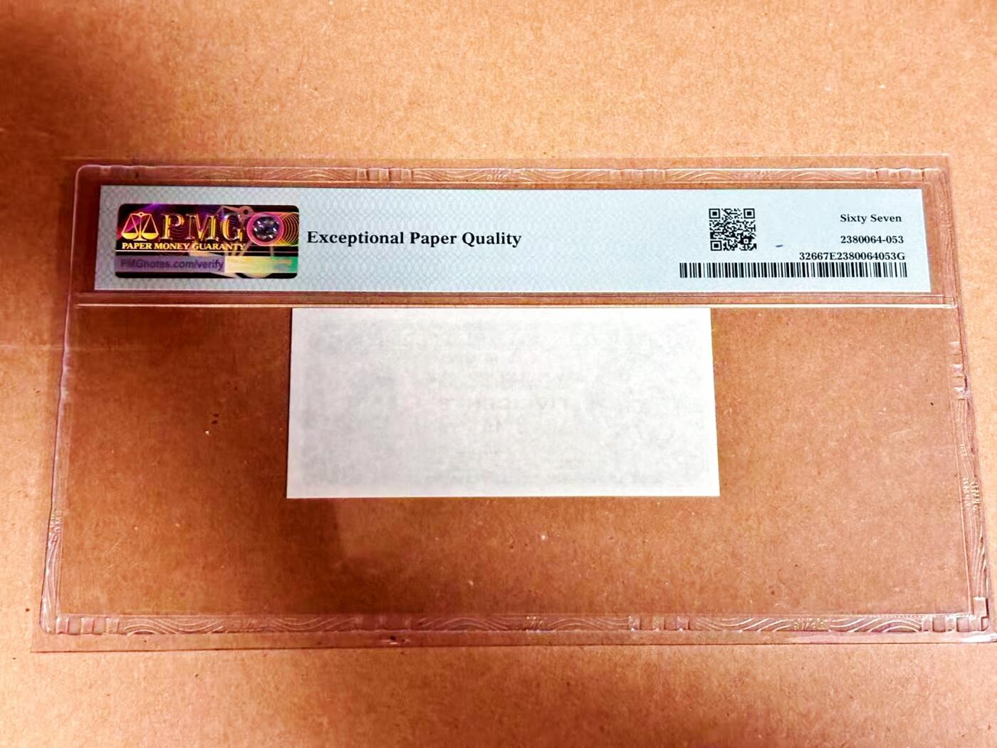 【Blue Auction】世界纸币精拍第792期——18级TOP拍卖/信誉/品质/专业/高效💫 香港 1961-65年5分 大冠女王 PMG67EPQ 
