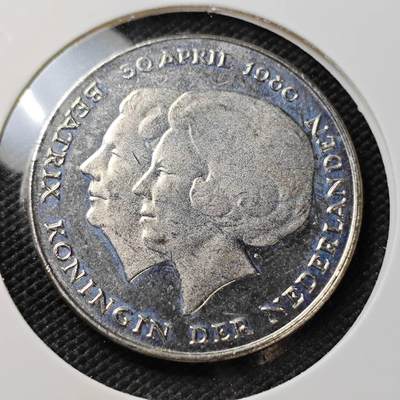 KK钱币收藏小铺   第404期 2月预留时间 周末发货 -  荷兰2.5盾纪念币