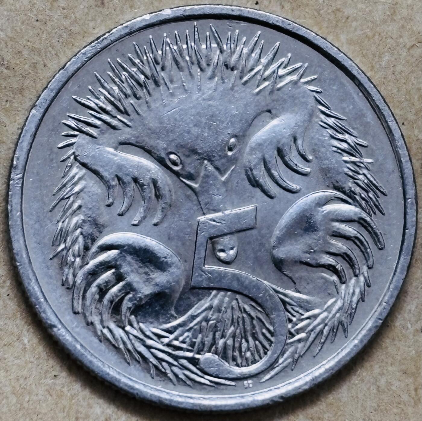 文馨钱币收藏第 296 场，长期接代拍业务 原光品相 2025 年澳大利亚 5分，查尔斯头像少见