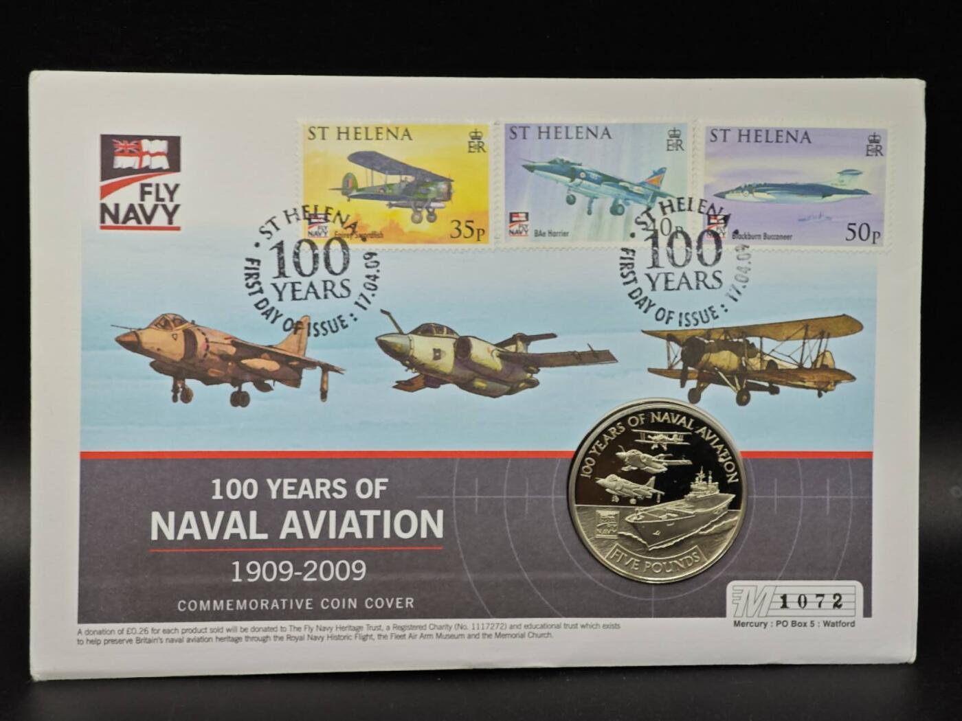  【淘币小摊】限时拍第八百七十八拍   克朗币邮币封场    每周一统一发货 根西岛2009年飞机发展5镑纪念币邮币封