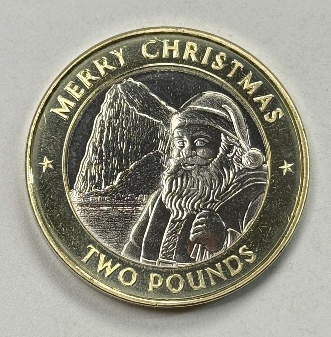 S&S Numismatic世界钱币-拍卖 第122期  直布罗陀2025年 圣诞节 2英镑双色纪念币