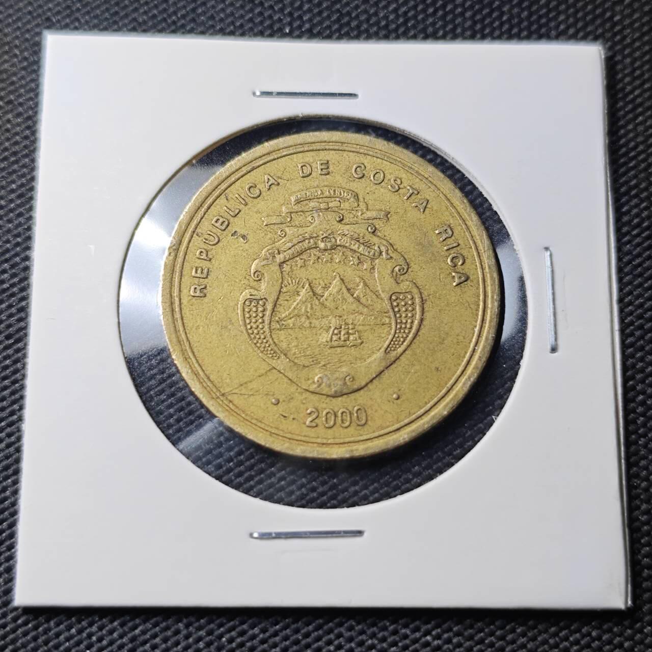 KK钱币收藏小铺   第404期 2月预留时间 周末发货  2000哥斯达黎加100科朗