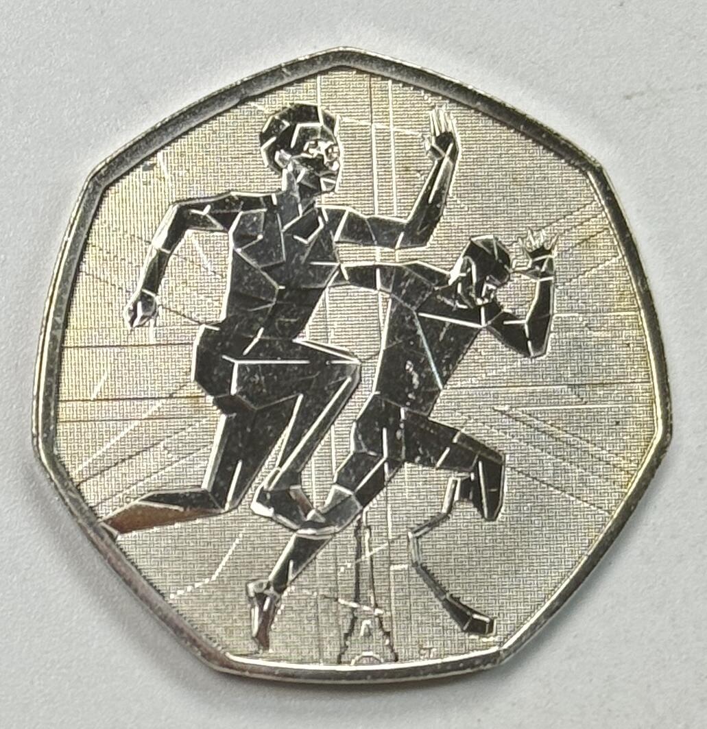 S&S Numismatic世界钱币-拍卖 第122期  英国2024年 巴黎奥运会和残奥会英国代表队 50便士纪念币 BU