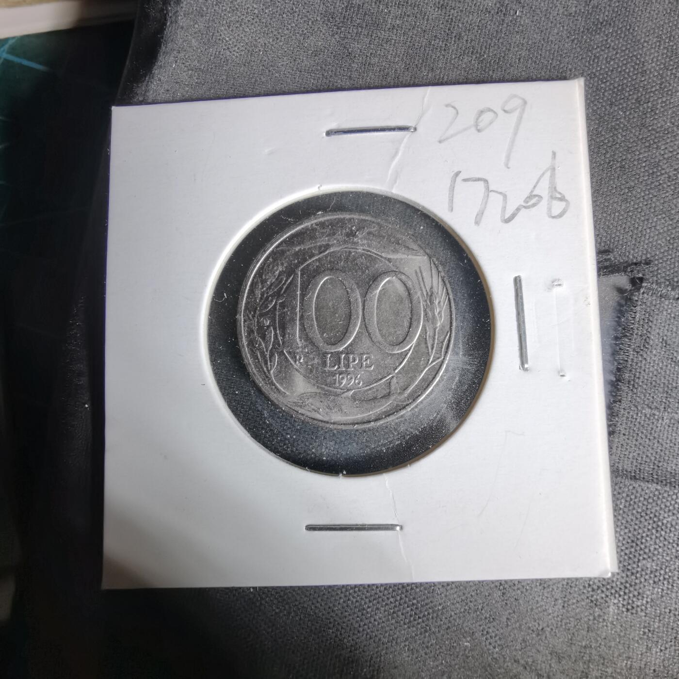 沼泽如烟--第1017场 意大利1996年100里拉