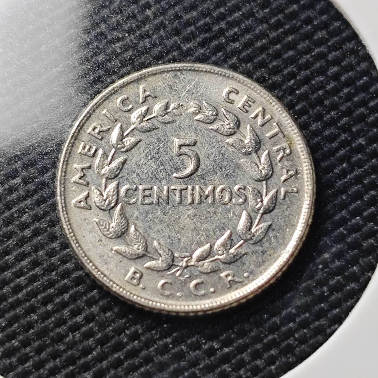 KK钱币收藏小铺   第404期 2月预留时间 周末发货  1969哥斯达黎加5分