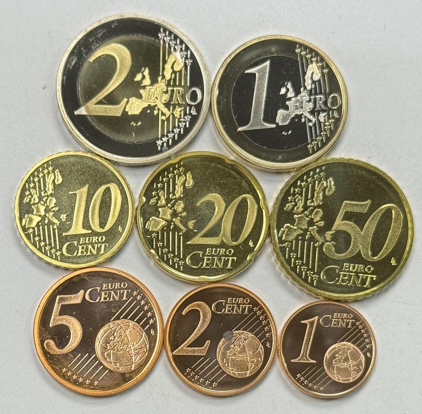 S&S Numismatic世界钱币-拍卖 第122期  德国2006年 第一版地图最后一个年份 8枚精制套币 含2枚双色高值币