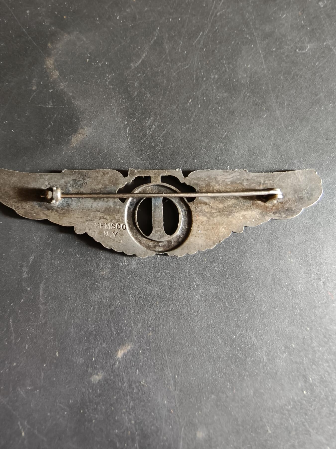 老王徽章第186期 美国二战陆军航空兵技术观察员技能章     3英寸     Gemsco厂