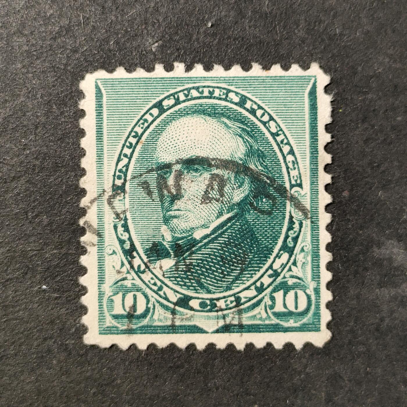 ↓君缘收藏758期☞钱币邮品↓无佣金、可寄存、满30元包邮  美国古典邮票，1890年美国政治家丹尼尔·韦伯斯特邮票