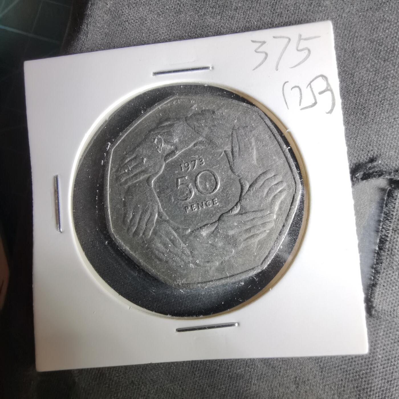 沼泽如烟--第1017场 英国1973年50便士