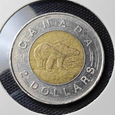 KK钱币收藏小铺   第404期 2月预留时间 周末发货 -  加拿大2元