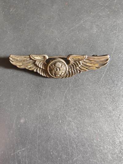 老王徽章第186期 - 美国二战陆军航空兵地勤人员技能章    2英寸   925银    8g    Amico造