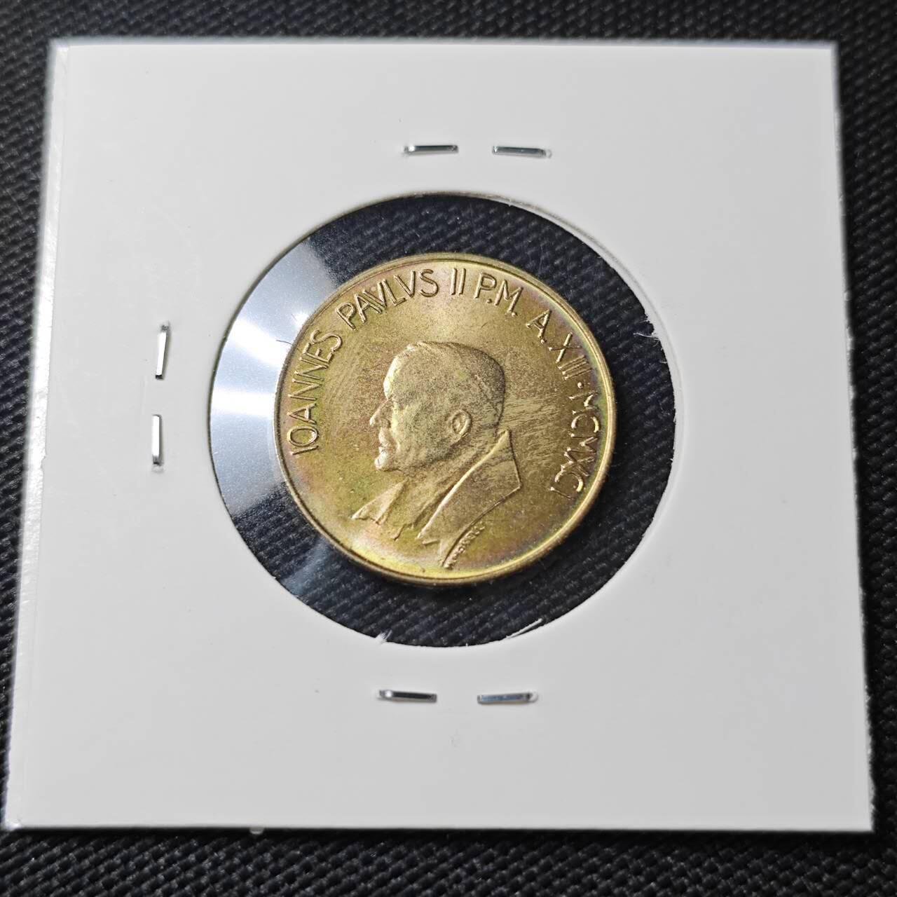 KK钱币收藏小铺   第405期 2月预留时间 周末发货 梵蒂冈20里拉 