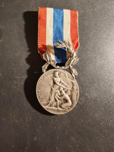 老王徽章第186期 - 法国银级内务部服役奖章