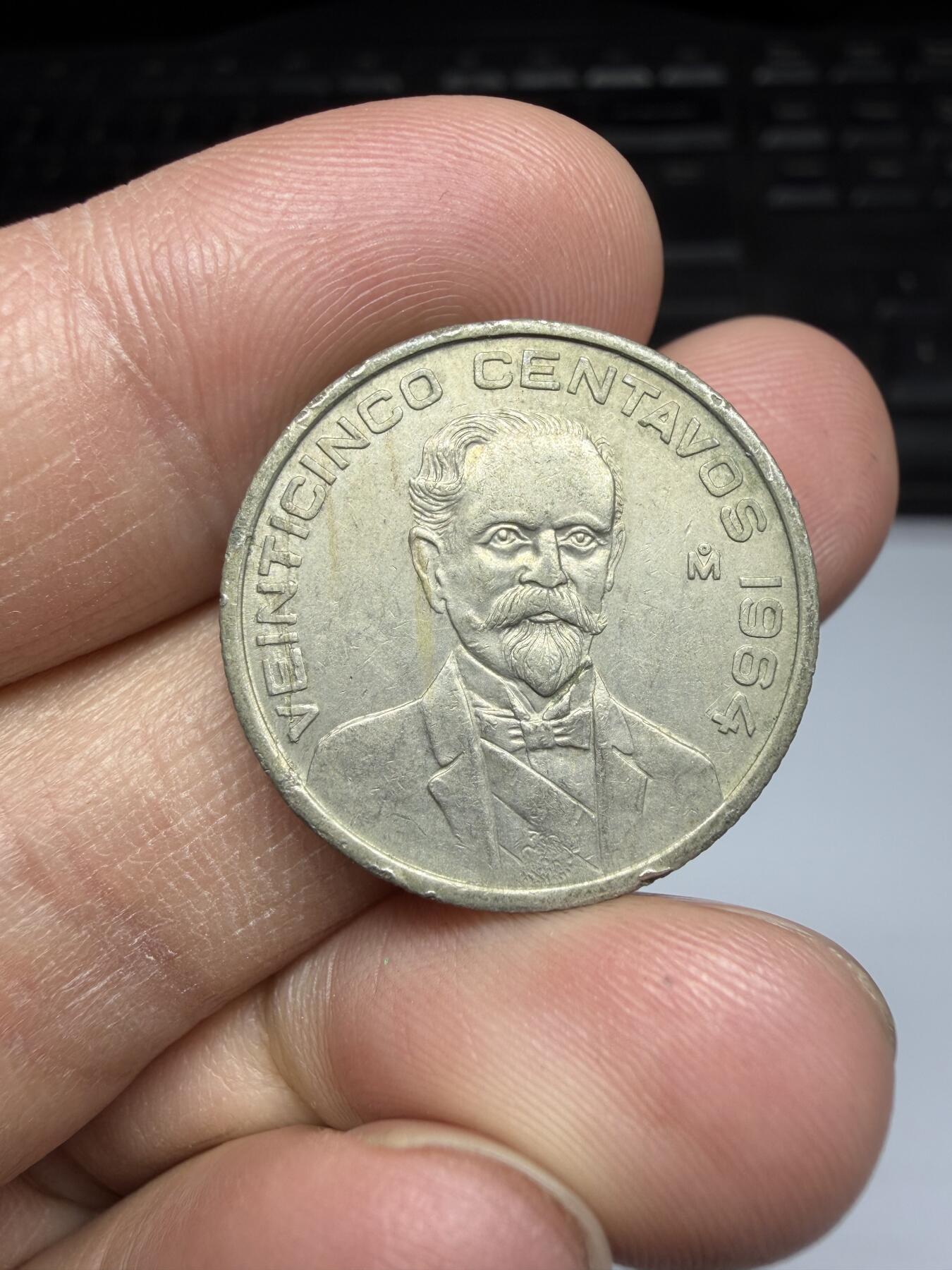 2026年集古藏今外币拍卖第三期-第1场—（总第311拍），可以寄存60天，满160元包邮。 1964墨西哥25分