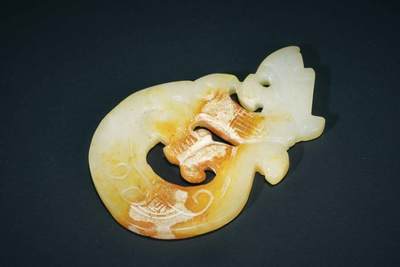 上海都达杂项专场五十六【全场包邮】  - 古玉龙佩92-43