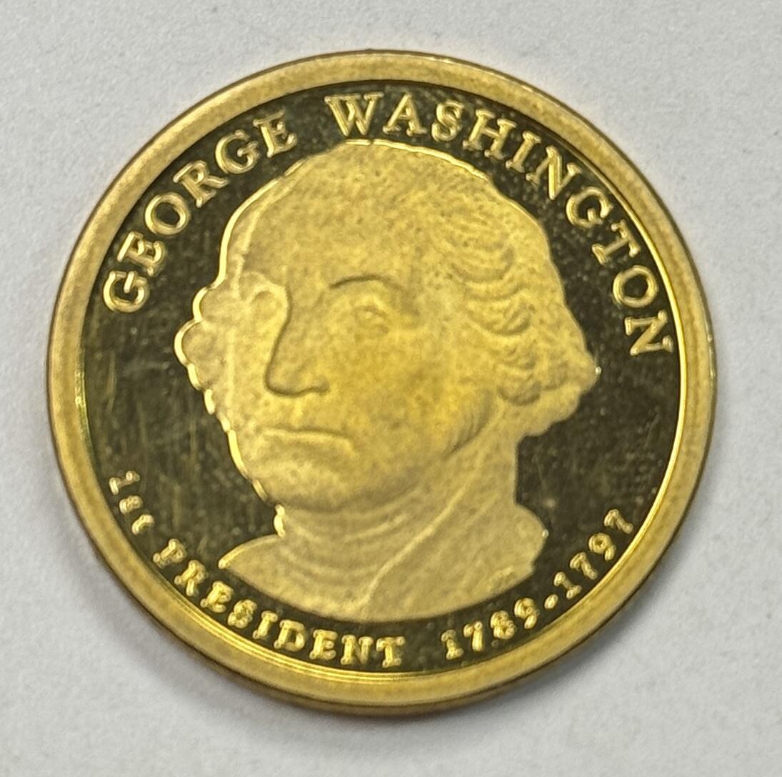 S&S Numismatic世界钱币-拍卖 第122期  获奖币*美国2007年 第1任总统乔治.华盛顿 1美元精制纪念币