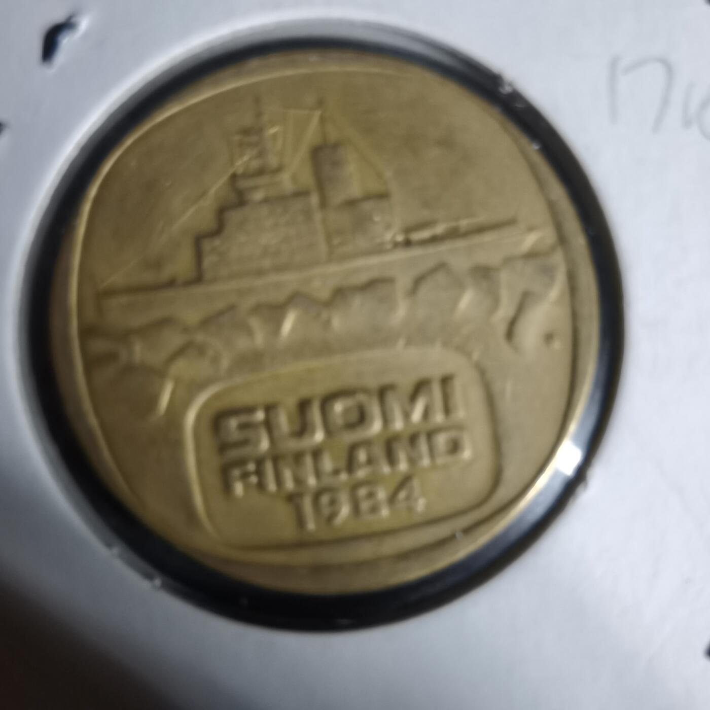 沼泽如烟--第1017场 芬兰1984年5马克