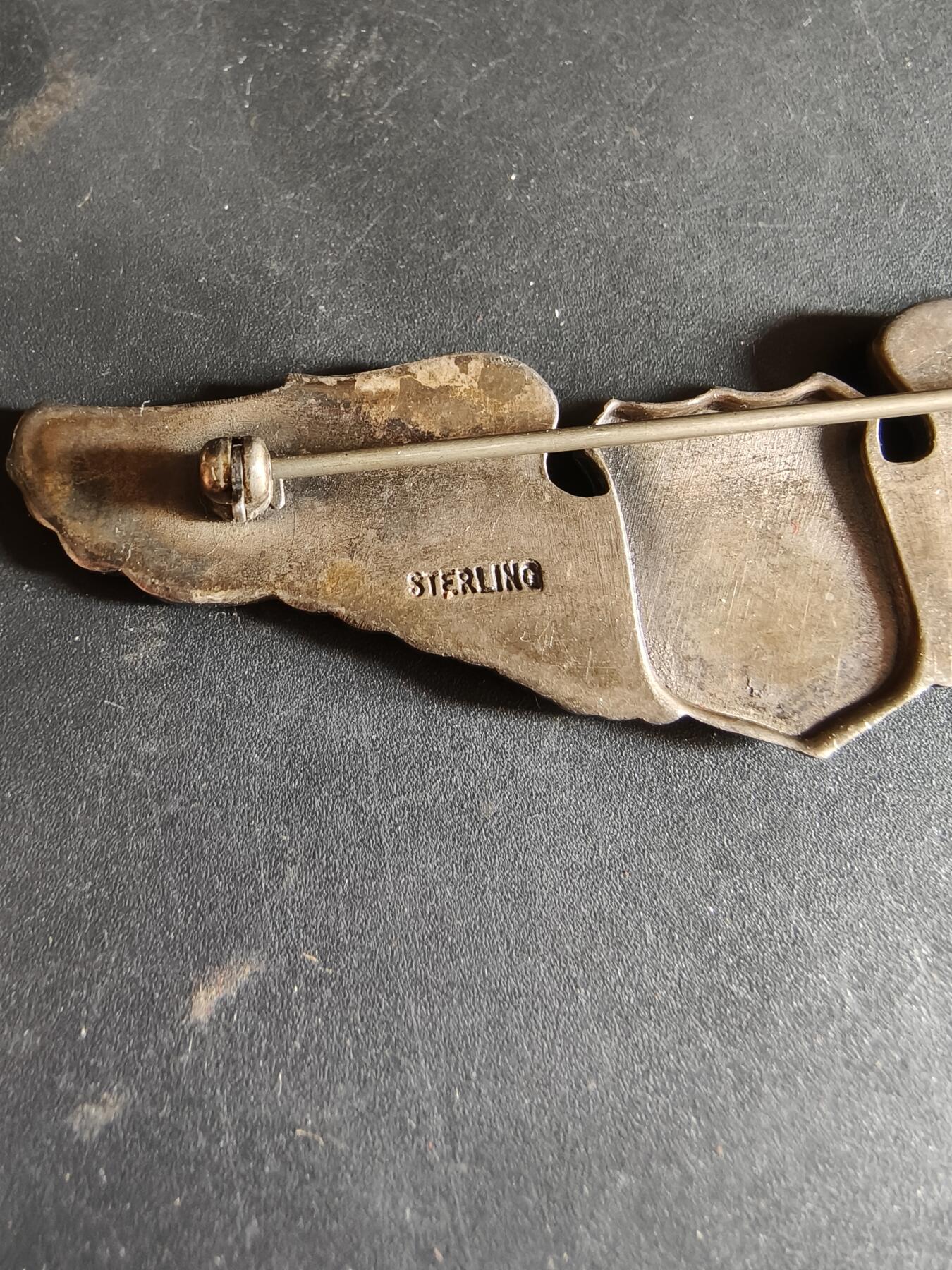 老王徽章第186期 美国二战陆军航空兵勤务飞行员技能章     3英寸     925银    21.5g