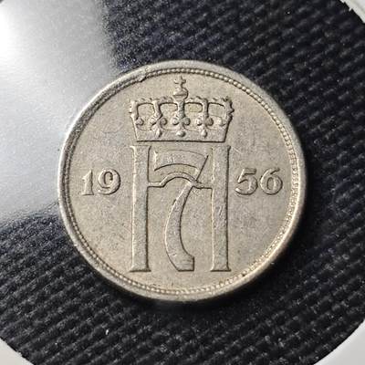 KK钱币收藏小铺   第404期 2月预留时间 周末发货 -  1956挪威10欧尔