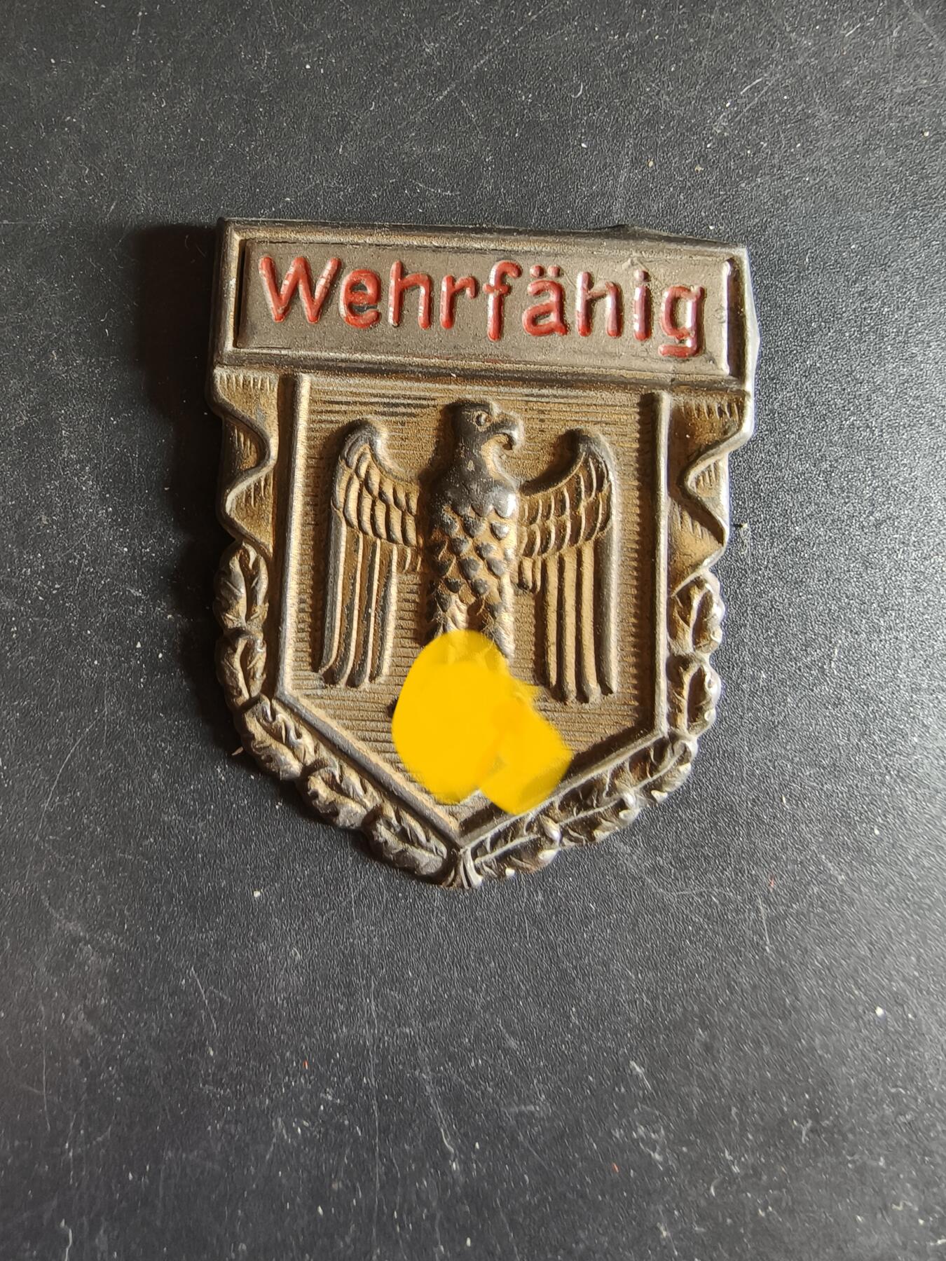 老王徽章第186期 德三适合服兵役登记证章