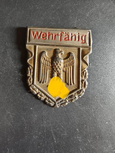 老王徽章第186期 - 德三适合服兵役登记证章