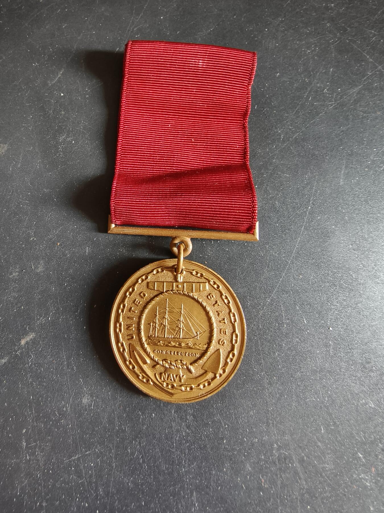 老王徽章第186期 美国海军品德优良奖章   1945年实发   二战时期