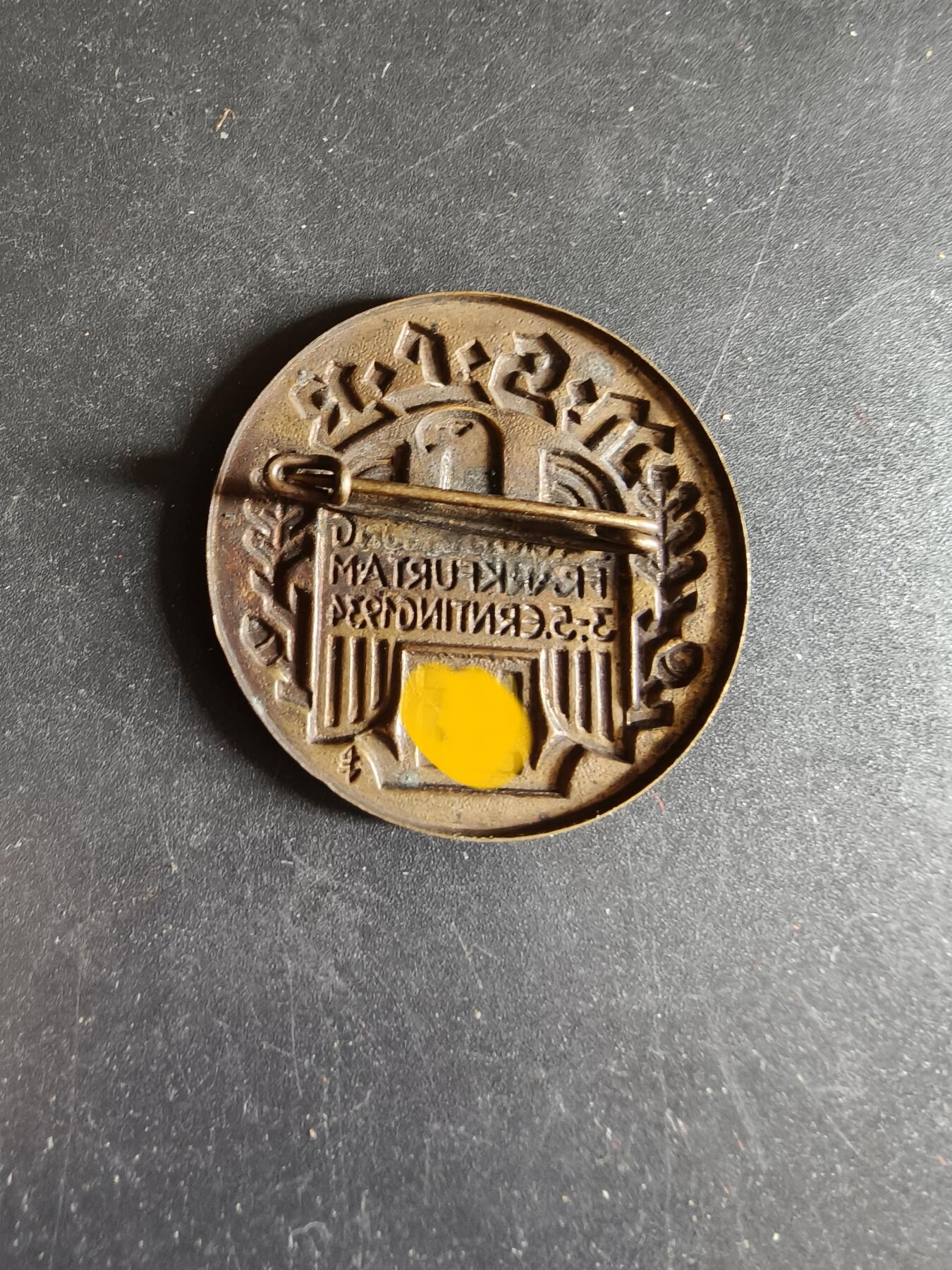 老王徽章第186期 德三1934年国家社会主义教师联盟法兰克福地区代表大会证章