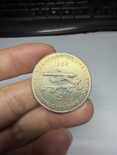 2026年集古藏今外币拍卖第三期-第1场—（总第311拍），可以寄存60天，满160元包邮。 - 1985年文莱一元大炮