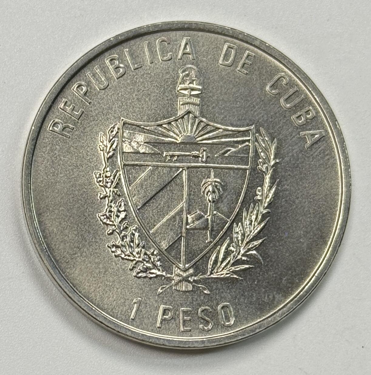 S&S Numismatic世界钱币-拍卖 第122期  古巴1994年 加勒比动物-海鲈鱼 1比索彩色纪念币