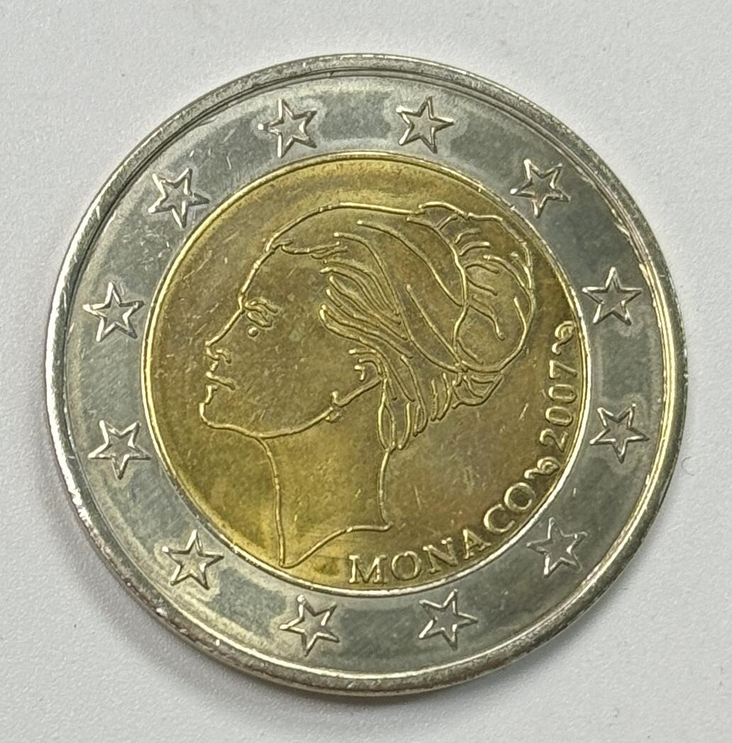 S&S Numismatic世界钱币-拍卖 第122期  样币-摩纳哥2007年 格蕾丝凯莉王妃逝世 2欧元双色纪念币